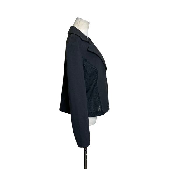 Donna Degnan black moto jacket size 12 - Picture 8 of 12